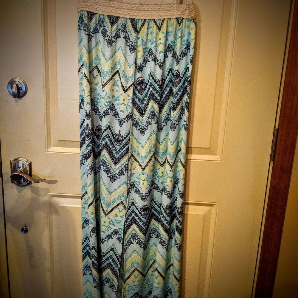 Multicolor Bohemian maxi skirt size medium